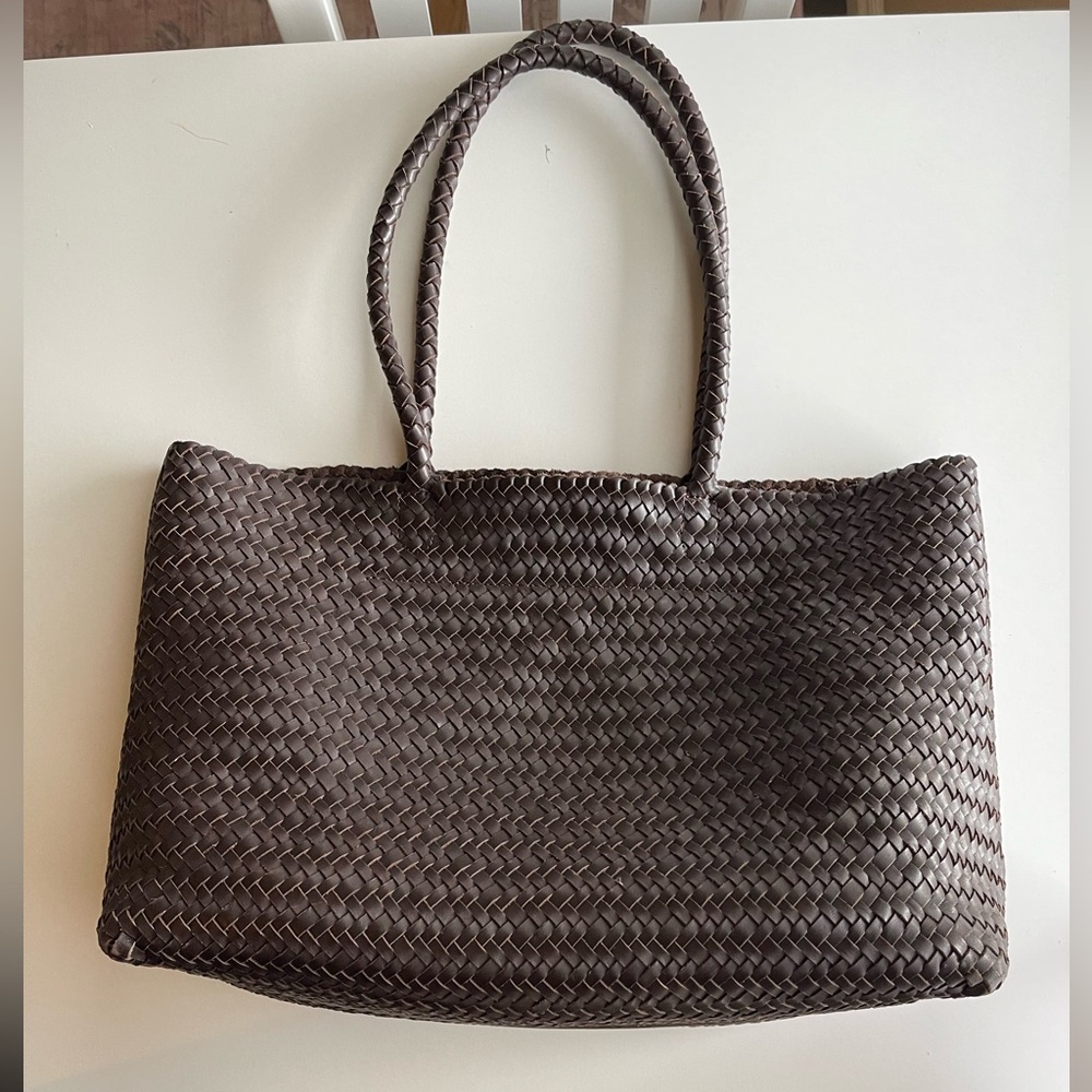 Madewell “The Signature Woven Tote” In Color Coffee Bean - Picture 10 of 11